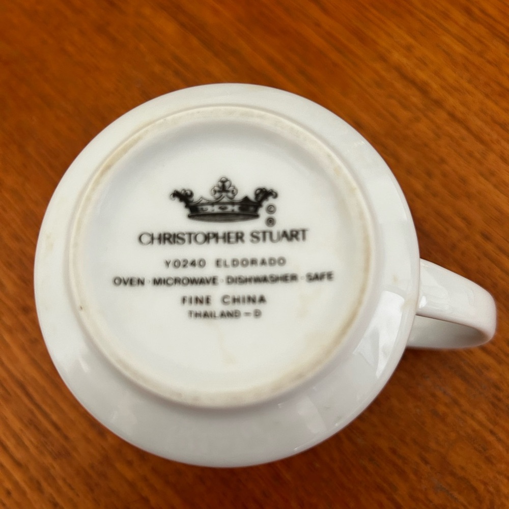 Christopher Stuart White Fine China Creamer - Picture 2 of 2